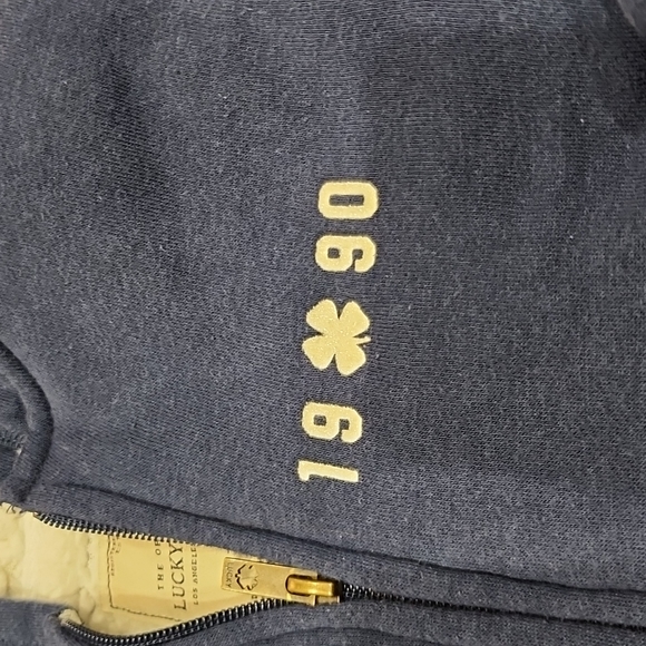 Lucky fleece zipper up sweatshirt - Picture 3 of 7